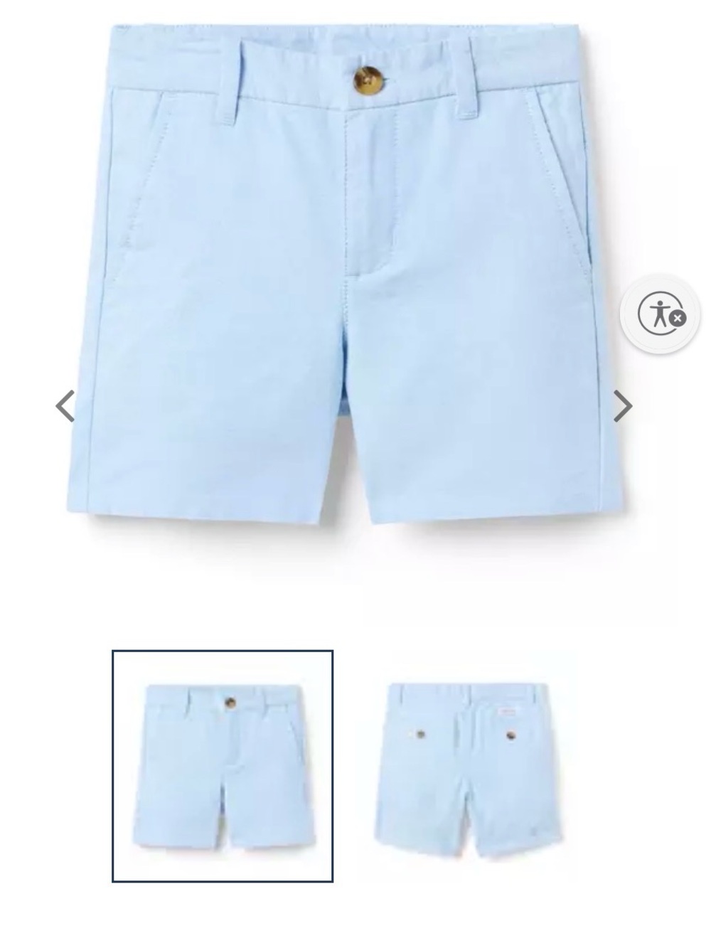 Janie and Jack Light Blue Boys Cotton Shorts